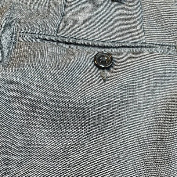 Tommy Hilfiger Suit Mens 44R Grey 2 Button 100% Wool Pants 38x30 Flat - Picture 6 of 8